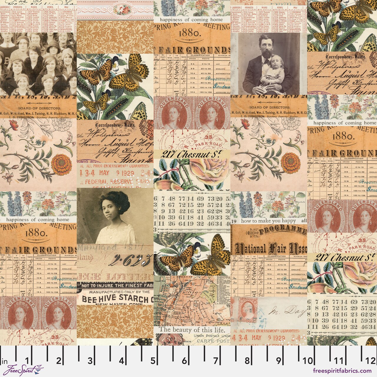 Collage in Orange (pwth230.orange) | Eclectic Elements Palette in Orange | Tim Holtz | Free Spirit